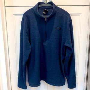 THE NORTH FACE 1/4zip navy blur pullover XL